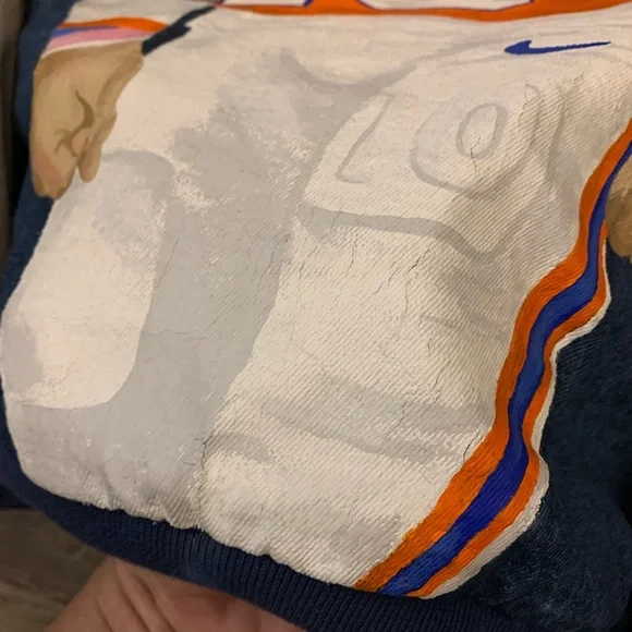 Vintage 1990s Denver Broncos Bo Nix Hand Painted Jacket - Picture 10 of 16